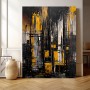 Abstraktes Gemälde Stadt Acryl Leinwand Druck