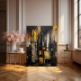 Abstraktes Gemälde Stadt Acryl Leinwand Druck