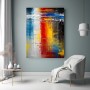 Bunt Abstraktes Acrylbild Modern Spachteltechnik Kunstdruck