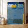 Kreativität Malerei Leinwand Moderne Gelb und Blau Kombiniert