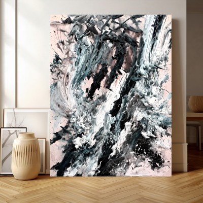 Fang mich: Abstraktes Gemälde Kunst Farben Druck