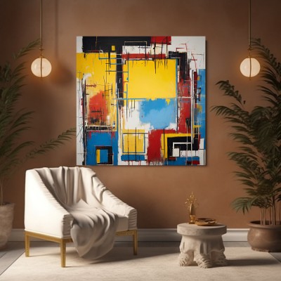 Bunter Leinwanddruck und Poster für Wohnzimmer
