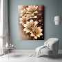 Gelbe Blumen Gold Wandbild