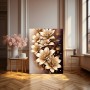 Gelbe Blumen Gold Wandbild