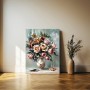 Blumen Malen Acryl Abstrakte Rose