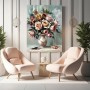 Blumen Malen Acryl Abstrakte Rose