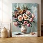 Blumen Malen Acryl Abstrakte Rose