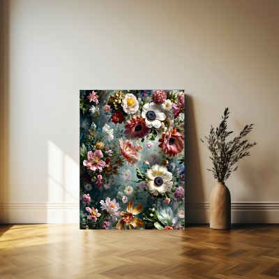Blumenwelt Fotokunst auf Leinwand oder Poster Blumen