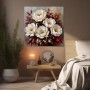 Fünf Pfingstrosen Blumen Gemälde auf Leinwand oder Poster Blumenmalerei