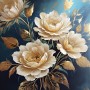 Blumen Gemälde Kunst Wandbild Leinwand