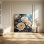 Blumen Gemälde Kunst Wandbild Leinwand