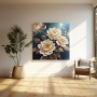 Blumen Gemälde Kunst Wandbild Leinwand