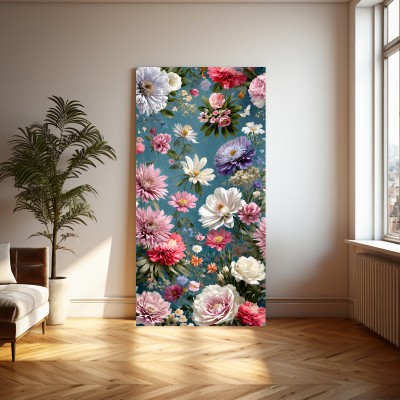 Fotokunst Blumen aller Art auf Leinwand oder Poster - Panorama