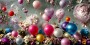 Balloon Flower Kunst Foto Poster Leinwand Blumen Luftballon - Panorama