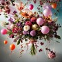 Blumen Luftbalon Freude Leinwand Wandbild