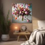 Blumen Luftbalon Freude Leinwand Wandbild