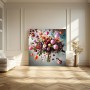 Blumen Luftbalon Freude Leinwand Wandbild