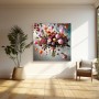 Blumen Luftbalon Freude Leinwand Wandbild