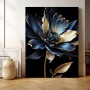 Eine blaue Blume mit Leinwand Poster