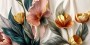 Blumen Bild Kunst Gemälde Pflanze - Panorama