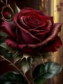 Rote Rose Blumen Pflanzen Leinwand