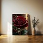 Rote Rose Blumen Pflanzen Leinwand