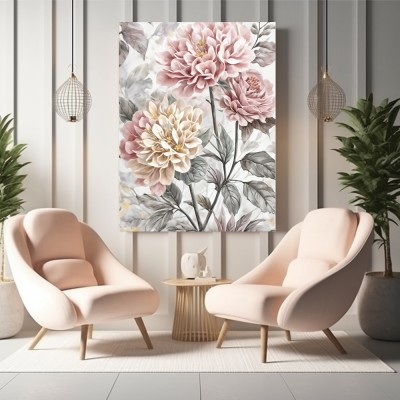 Pflanzen Blumen Wandbild auf Leinwand