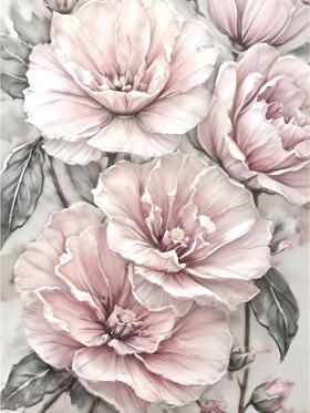Pflanzen Blumen Wandbild auf Leinwand