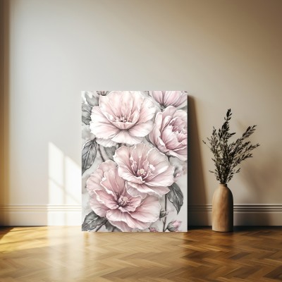 Pflanzen Blumen Wandbild auf Leinwand