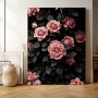 Rose Blume Leinwand Poster Botanisch Wohnzimmer
