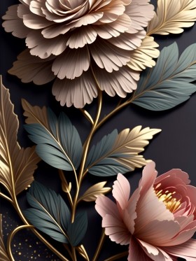 Blume Leinwand Poster Botanisch Wohnzimmer
