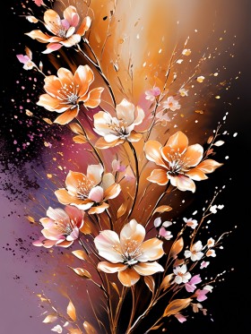 Kunstgemälde von Blumen Bilder