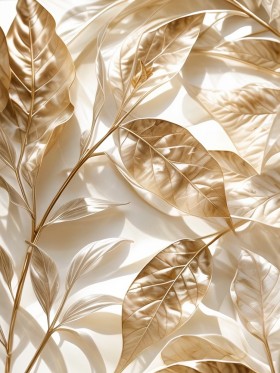 Boho Blätter Leinwand Poster Botanisch Wohnzimmer Küche