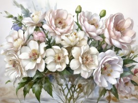 Jasmin Blume Leinwand Poster Wohnzimmer Küche