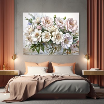 Jasmin Blume Leinwand Poster Wohnzimmer Küche