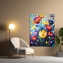 Moderner Impressionismus Blumen Leinwand Poster Wohnzimmer Küche