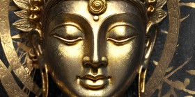 Buddha Bild Wandbild Wanddekoration Deko Antik Thailand- Panorama