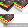 Marmor Öl Ölfarben Abstrakt Grau Schwarz Kunstdruck Leinwand Poster