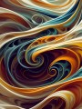 Spiralmuster Abstrakt Kunstdruck Leinwand Poster