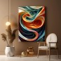 Spiralmuster Farben Abstrakt Kunstdruck Leinwand Poster