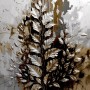 Luxus Wandbild Blätter Beige Grau Braun Natur