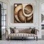 Abstrakte Kunst Boho-Style Beige- und Brauntöne modern