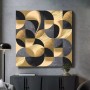 Ernes Deko Wandbild abstrakte Kunst Retro-Muster
