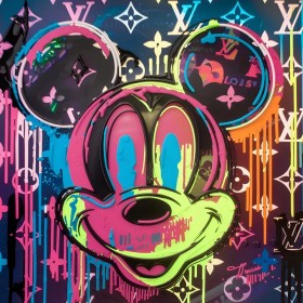 LV Micky Pop-Art Neon-farbig