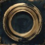 Abstrakter goldener Ring Kreis Gemälde moderne Kunst