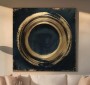 Abstrakter goldener Ring Kreis Gemälde moderne Kunst