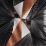 Abstraktes Wandbild Kunst Kupfer schwarz-grau Loft