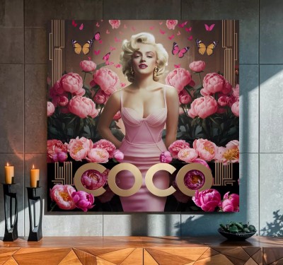 Marilyn Monroe COCO ROSA GOLD WANDBILD ROSEN