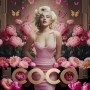 Marilyn Monroe COCO ROSA GOLD WANDBILD ROSEN