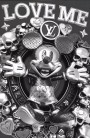 LV Micky 3D Wandbild Love-Me Popart